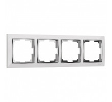 Рамка на 4 поста Werkel Snabb (белый/хром) W0041901