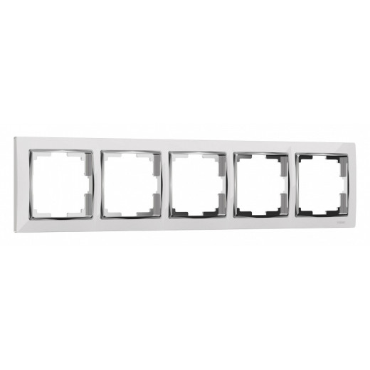 Рамка на 5 постов Werkel Snabb (белый/хром) W0051901