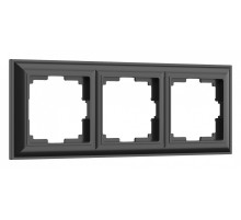 Рамка на 3 поста Werkel черный матовый W0032208