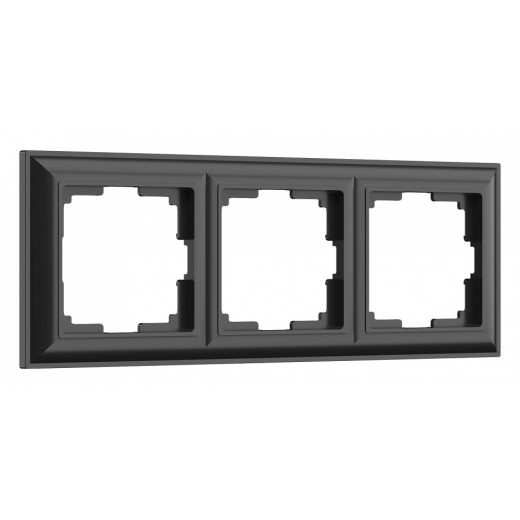 Рамка на 3 поста Werkel черный матовый W0032208