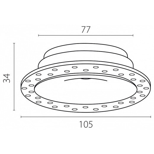 Рамка на 1 светильник Lightstar Spira 074206-01