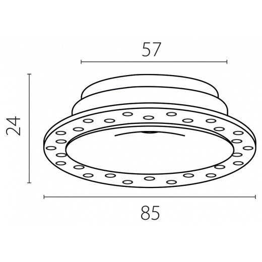 Рамка на 1 светильник Lightstar Spira 074106-01