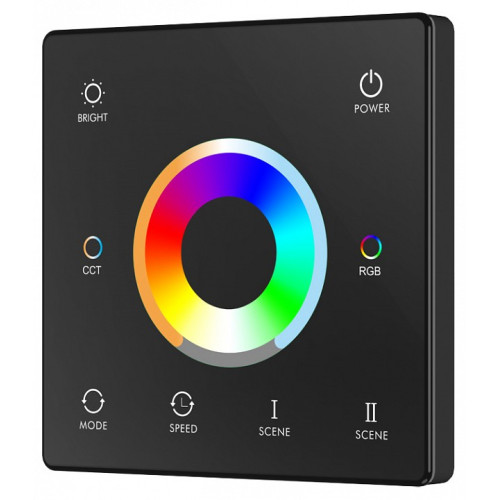 Пульт-регулятор цвета RGB с сенсорным кольцом Donel DN8HF DN18302RGBCCTBlack