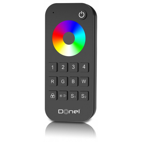 Пульт-регулятор цвета RGB кнопочный Donel DN8HF DN18301RGBRC