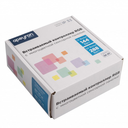 Панель-регулятора цвета RGB сенсорная встраиваемая Apeyron Electrics  04-09