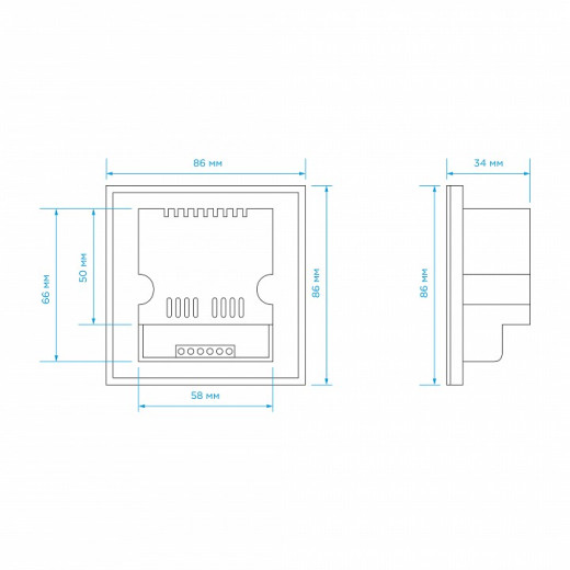 Панель-регулятора цвета RGB сенсорная встраиваемая Apeyron Electrics  04-09