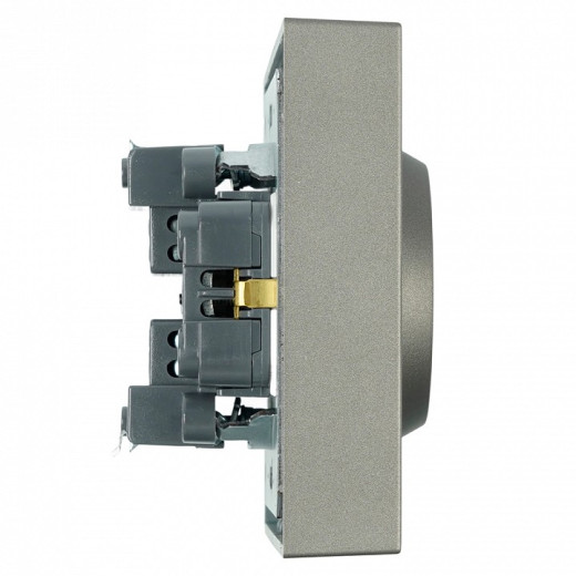 Розетка двойная с заземлением и со шторкой, без рамки Stekker RST16-5114-09 49934