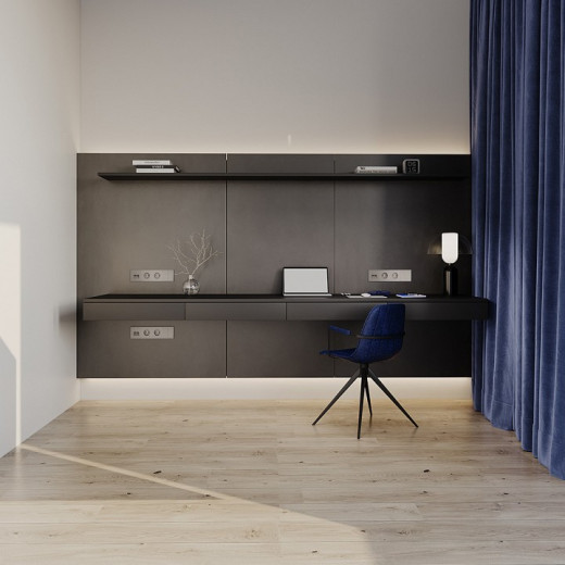 Розетка с заземлением и со шторкой, без рамки Voltum S70 VLS040203