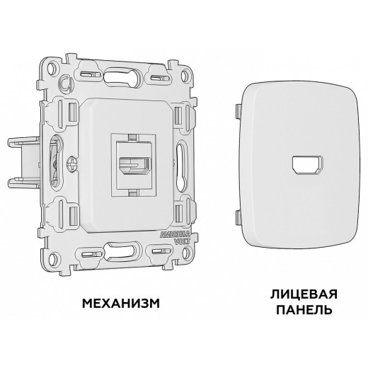 Розетка HDMI без рамки Ambrella Volt MO MO114010
