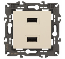 Розетка 2хUSB type A без рамки Эра Эра Elegance 14-4110-02