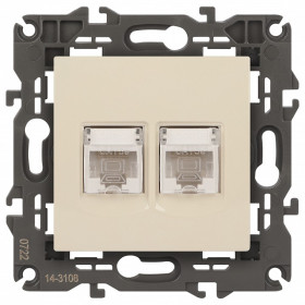 Розетка Ethernet RJ-45 без рамки Эра Эра Elegance 14-3108-02