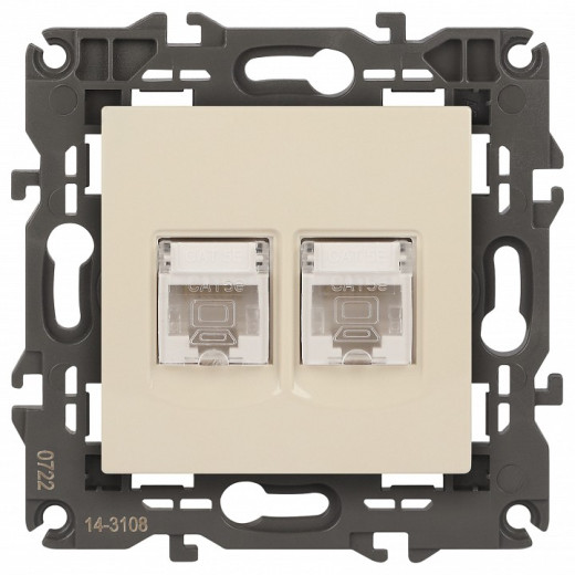 Розетка Ethernet RJ-45 без рамки Эра Эра Elegance 14-3108-02