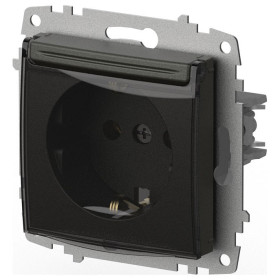 Розетка с заземлением с крышкой, без рамки Elbi Eleсtriс Zena Vega 609-011100-218