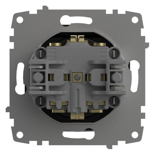 Розетка с заземлением с крышкой, без рамки Elbi Eleсtriс Zena Vega 609-014800-218