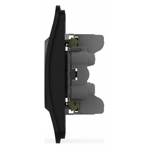 Розетка двойная без заземления и со шторкой Elbi Eleсtriс Jazz 508-014800-918