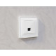 Розетка Ethernet RJ-45 и со шторками, без рамки Ambrella Volt ALFA MA112005