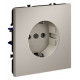 Розетка с заземлением и со шторкой, без рамки Voltum S70 VLS040203