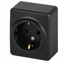 Розетка с заземлением и со шторкой Эра Эра Эксперт 11-2203-05