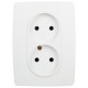Розетка двойная без заземления Эра Эра 12 12-2107-01М
