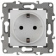 Розетка с заземлением, без рамки Эра Эра 12 12-2001-01
