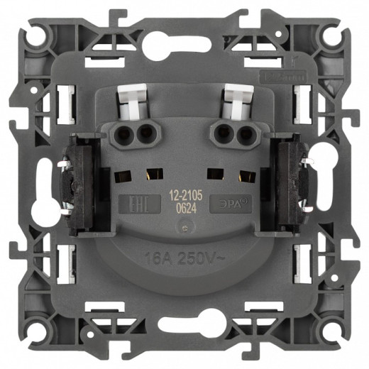 Розетка без заземления, без рамки Эра Эра 12 12-2105-01М