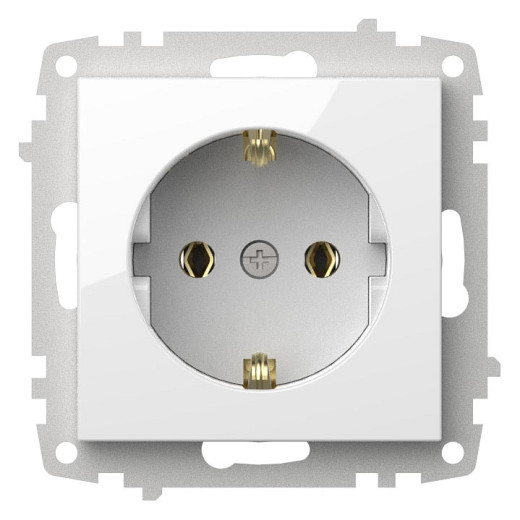 Розетка с заземлением, без рамки Elbi Eleсtriс Zena Vega 609-015600-217