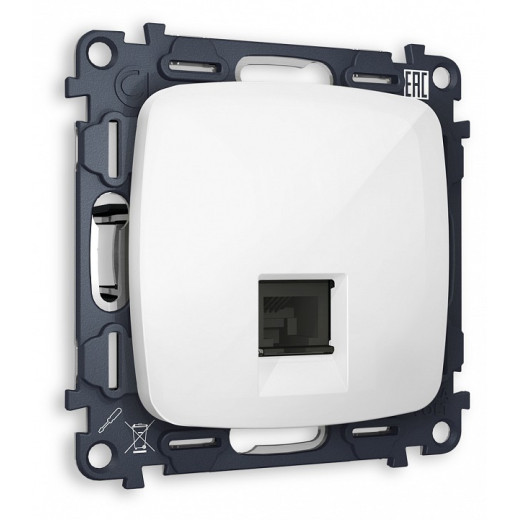 Розетка двойная Ethernet RJ-45 без рамки Ambrella Volt MO MO112010