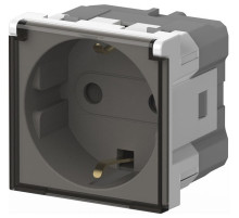 Розетка с заземлением с крышкой, без рамки Elbi Eleсtriс Moda Vox 611-040232-218