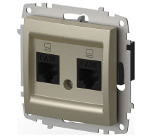 Розетка двойная Ethernet RJ-45 без рамки Elbi Eleсtriс Zena Vega 609-011400-248