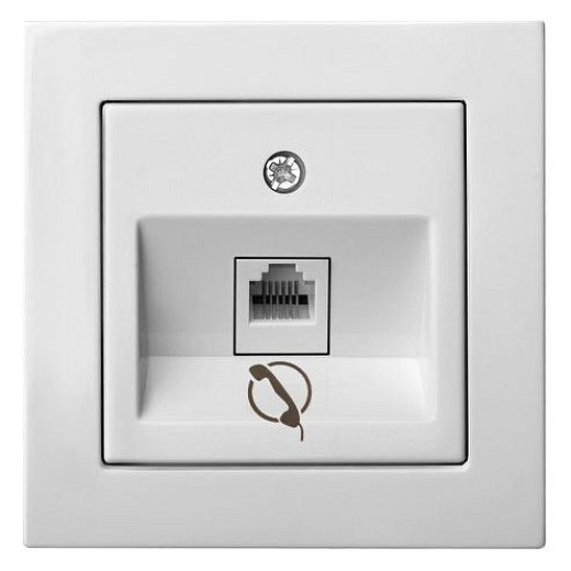 Розетка телефонная RJ-11 без рамки LIREGUS EPSILON 28-030