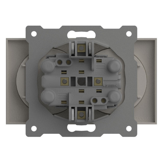 Розетка двойная без заземления, без рамки Elbi Eleсtriс Zena Vega 609-010200-908