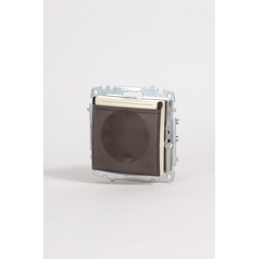 Розетка с заземлением и со шторкой, без рамки с крышкой Elbi Eleсtriс Zena Vega 609-010300-219