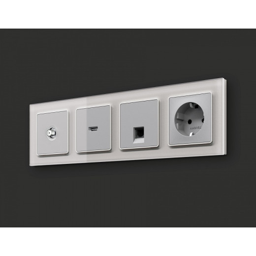 ТВ-розетка без рамки Ambrella Volt ALFA MA413050