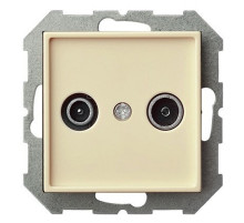 ТВ-розетка оконечные и розетка для радиоточки без рамки LIREGUS EPSILON 28-076