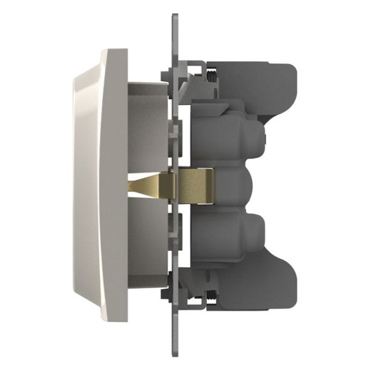 Розетка двойная с заземлением, без рамки Elbi Eleсtriс Zena Vega 609-010200-907