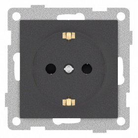 Розетка с заземлением и со шторкой, без рамки Gusi Electric UGRA С11Р4-010