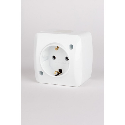 Розетка с заземлением Elbi Eleсtriс Alsu 7 504-010200-217