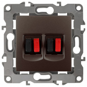 Розетка акустическая без рамки Эра Эра 12 12-3112-13