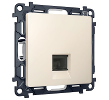 Розетка Ethernet RJ-45 и со шторками, без рамки Ambrella Volt ALFA MA332005