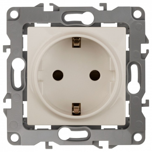 Розетка с заземлением, без рамки Эра Эра 12 12-2111-02
