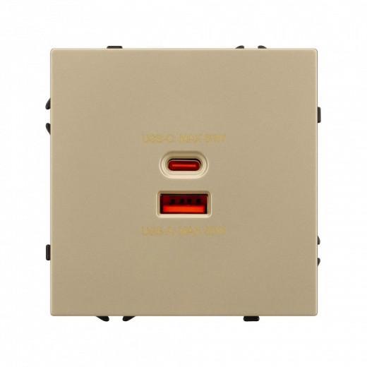 Розетка 2хUSB type A и C без рамки Arlight SCT 054318