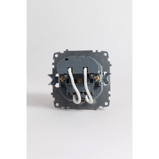 Розетка с заземлением и со шторкой и 2хUSB type A, без рамки Elbi Eleсtriс Zena Vega 609-014800-317