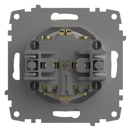 Розетка с заземлением, без рамки Elbi Eleсtriс Zena Vega 609-015600-217