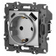 Розетка с заземлением и со шторкой и 2хUSB, без рамки Эра Эра 12 12-4108-03
