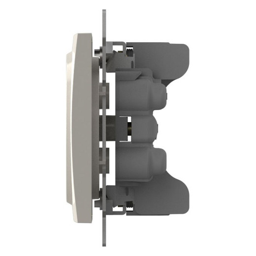 Розетка двойная без заземления, без рамки Elbi Eleсtriс Zena Vega 609-010200-908