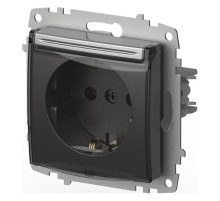 Розетка с заземлением с крышкой, без рамки Elbi Eleсtriс Zena Vega 609-011000-218
