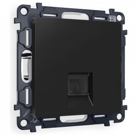 Розетка Ethernet RJ-45 и со шторками, без рамки Ambrella Volt ALFA MA812005