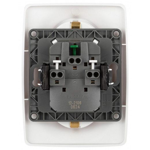 Розетка двойная без заземления Эра Эра 12 12-2106-01М