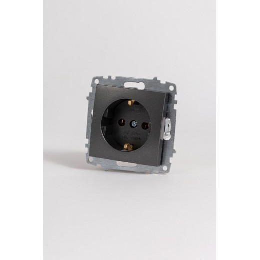 Розетка с заземлением, без рамки Elbi Eleсtriс Zena Vega 609-011100-217