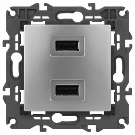 Розетка 2хUSB type A без рамки Эра Эра Elegance 14-4110-03